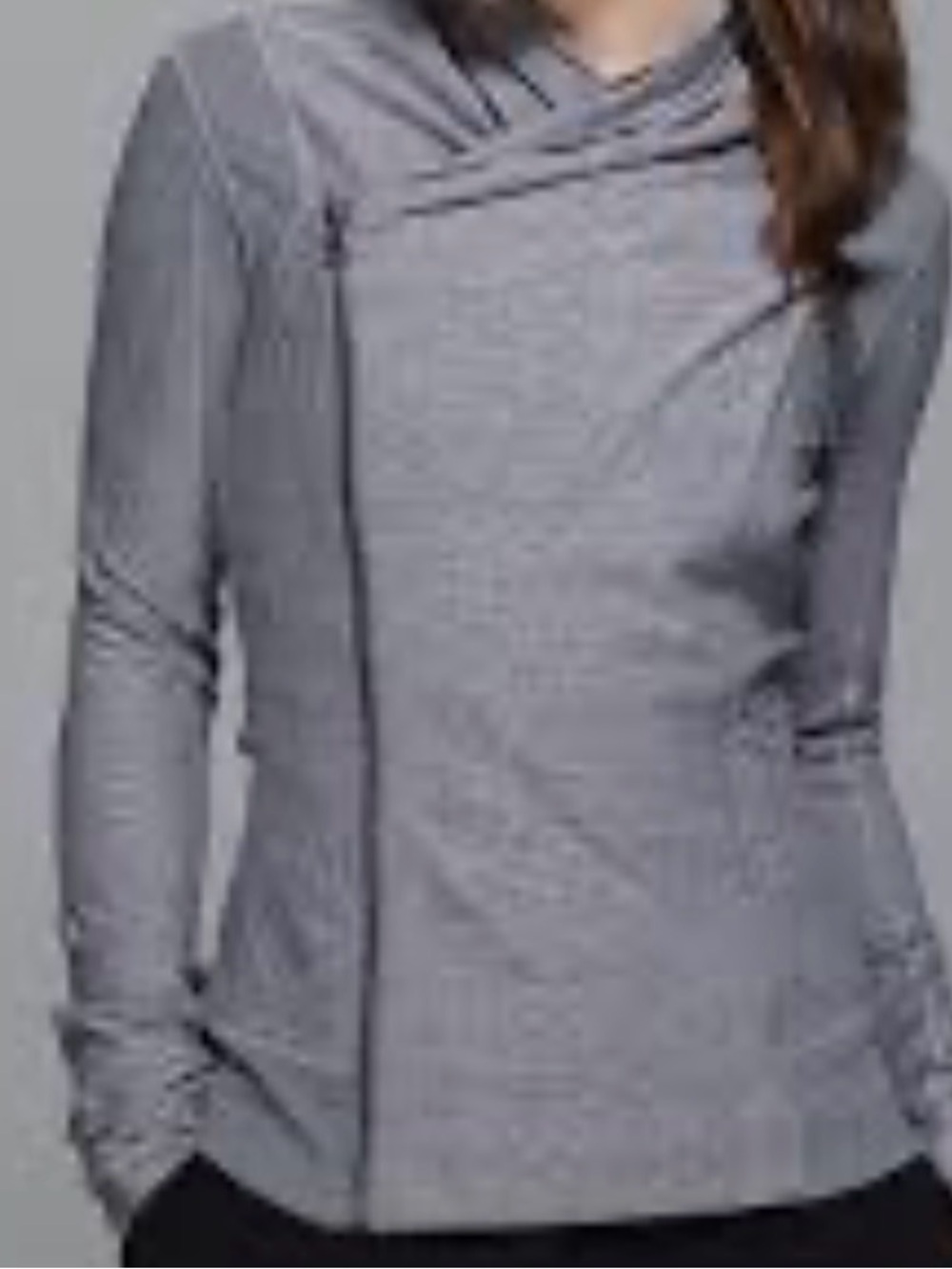 Lululemon Bhakti Yoga Jacket Heathered Slate Size 12
